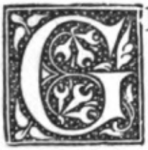 G (illuminated capital for George Wilmot)