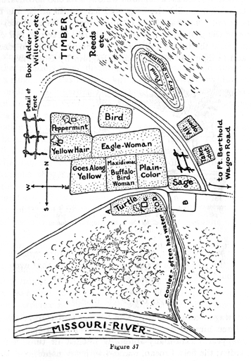 map showing location and ownership of fields