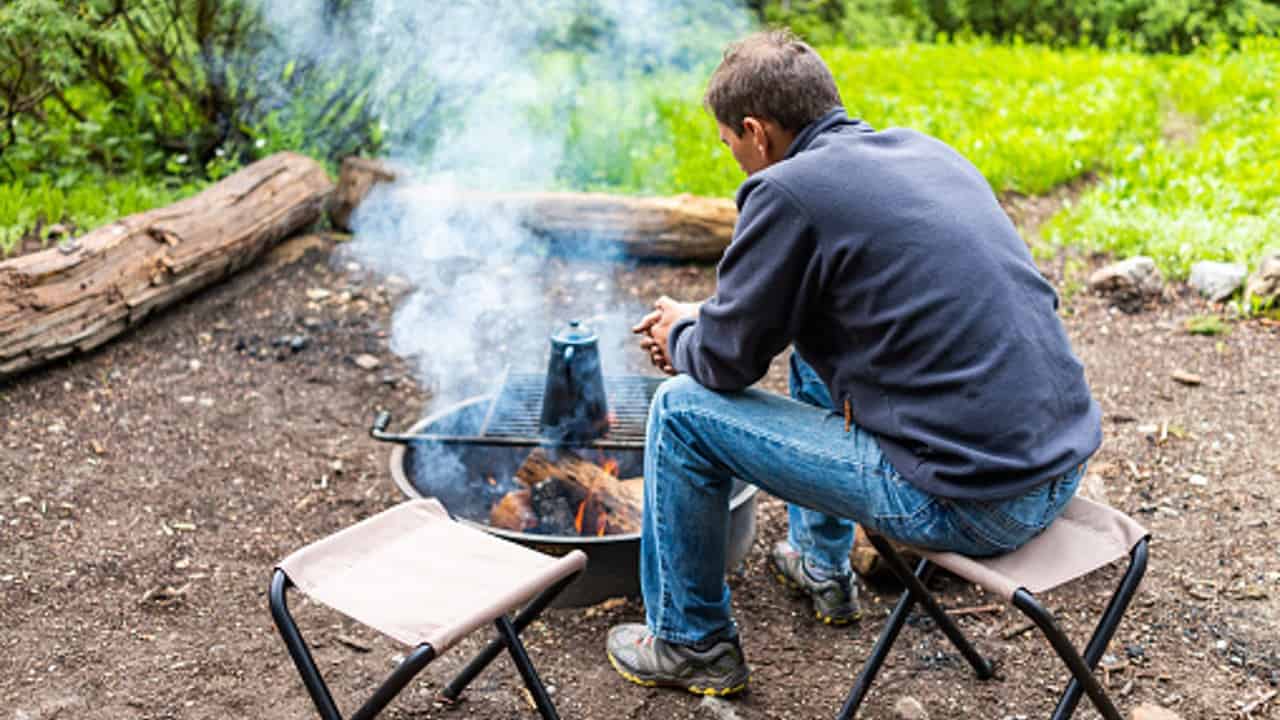 Smoking Fire Pit