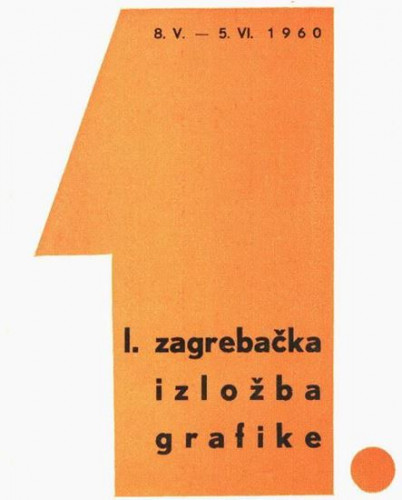 1. zagrebačka izložba grafike, Kabinet grafike Jugoslavenske akademije znanosti i umjetnosti, Zagreb, 08.05.-05.06.1960. / [katalog sastavio Božo Bek ; urednik Krsto Hegedušić]