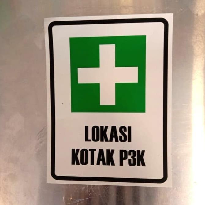 Jual Sticker Sign Lokasi Kotak P3K ukuran 20x15cm Sign rambu p3k ...