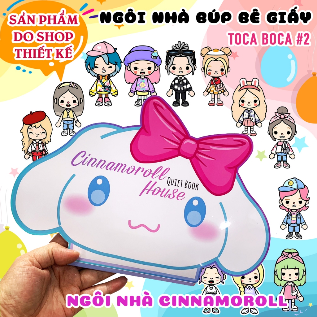 Ngôi nhà búp bê giấy của Toca Boca #2 - Ngôi Nhà Cinnamoroll - Sách Bộ ...