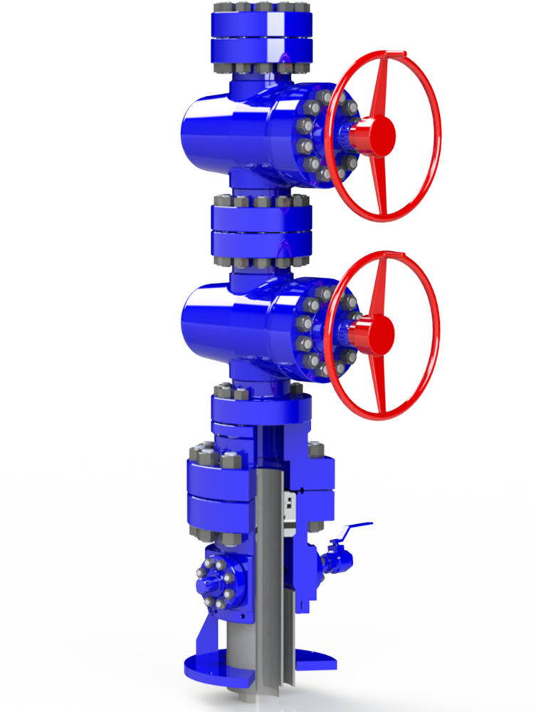 Saltwater Disposal Wellhead 3D rendering