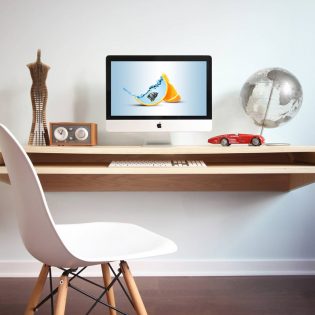 iMac Desk Mockup Free PSD Free PSD