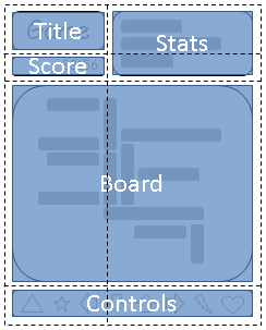 Image: An arrangement suitable for portrait orientation.