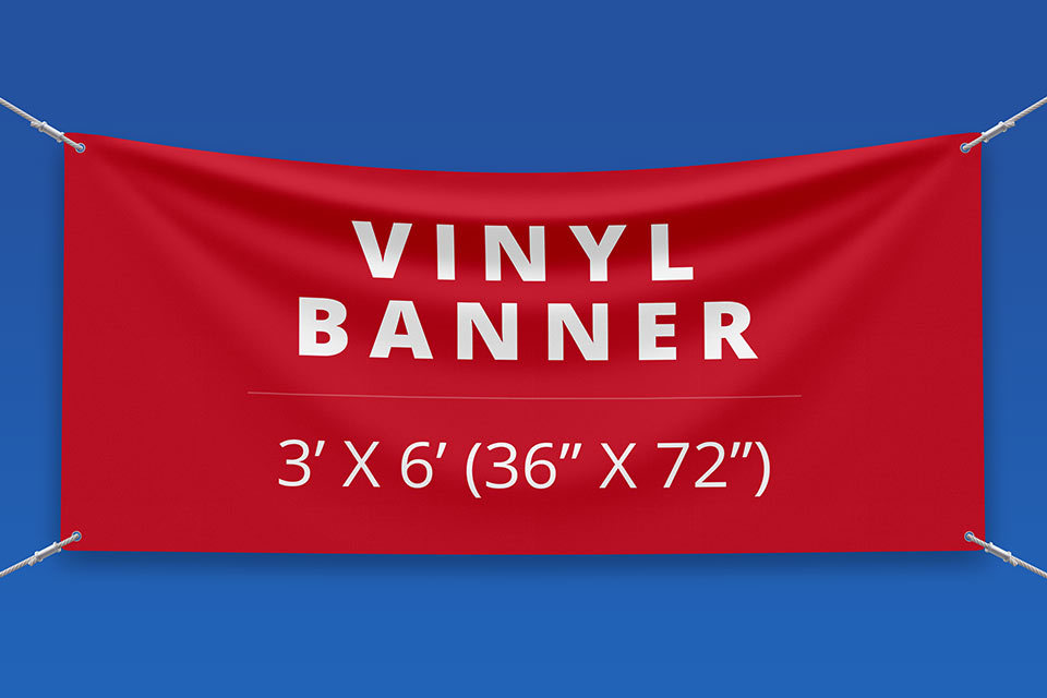 3' x 6' Vinyl Banner ( 36" x 72")