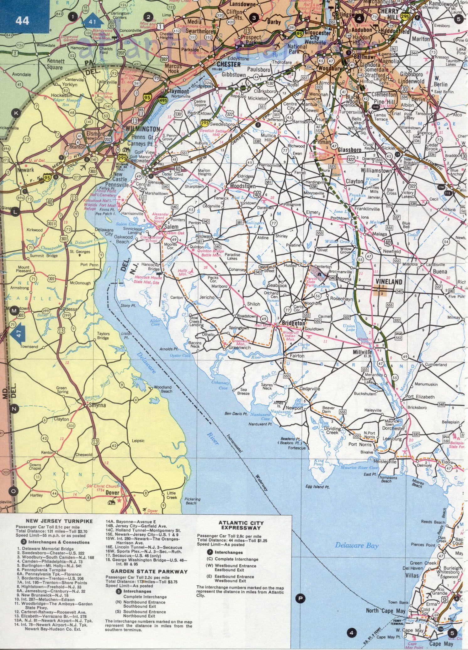 South Jersey County Map