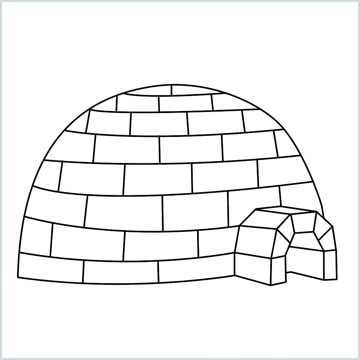 draw a igloo