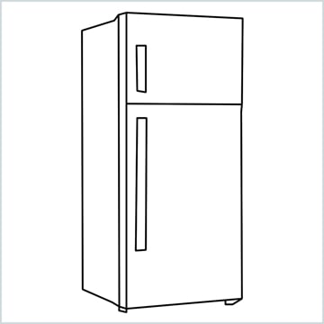 draw a fridge