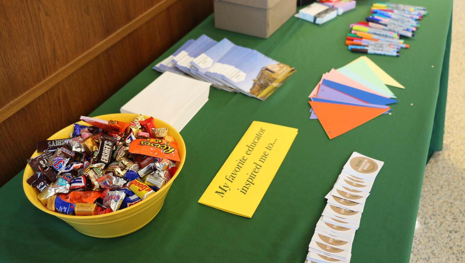 Education Week 2024 Welcome Table