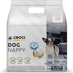 Croci Dog Nappy mähkmed koertele, suurus S, 30-39cm, 14tk. hind ja info | Hooldusvahendid loomadele | kaup24.ee