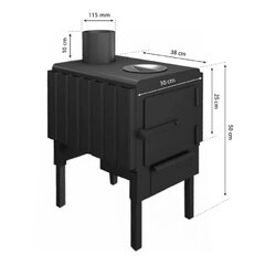 Puuküttega kamin-ahi Teplin hind ja info | Kaminad | kaup24.ee