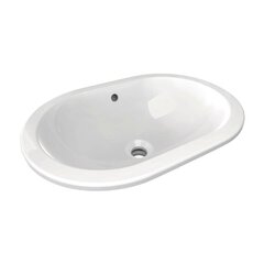 Керамический умывальник Ideal Standard Connect Oval 55x38 см., крепится снизу, белый, E504801 цена и информация | Раковины | kaup24.ee