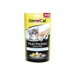 Maius kassidele GimCat Nutri Pockets Junior Mix 60g hind ja info | Maiustused kassidele | kaup24.ee