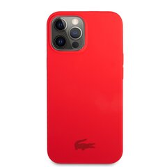 Lacoste Liquid Silicone Glossy Printing Logo Case for iPhone 13 Pro Max Red цена и информация | Чехлы для телефонов | kaup24.ee