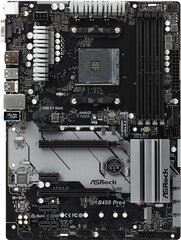 Emaplaat ASRock B450 Pro4 hind ja info | Emaplaadid | kaup24.ee