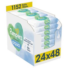 Niisked beebisalvrätikud Pampers Harmonie Aqua Pure, 1152 tk hind ja info | Niisked salvrätikud | kaup24.ee