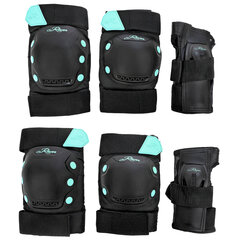 Kaitsekomplekt Raven Dexard Black/Mint (S) hind ja info | Rulluisukaitsmed | kaup24.ee