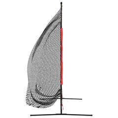 vidaXL pesapalli harjutusvõrk, must ja punane, 215 x 107 x 216 cm hind ja info | Pesapall | kaup24.ee