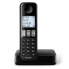 Juhtmevaba Telefon Philips D2501B/34 DECT Must hind ja info | Lauatelefonid | kaup24.ee