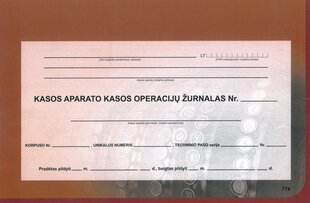 EKA kassaaparaat, horisontaalne, A4+, 3-osaline ülal. hind ja info | Vihikud, märkmikud ja paberikaubad | kaup24.ee