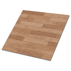 Kleepuvad dekoratiivplaadid Decormat 30x30cm, 9 tk, puitpõrand hind ja info | Põrandaplaadid | kaup24.ee