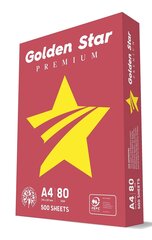 Kontorikoopiapaber GOLDEN STAR Premium, A4, 80gsm, 500 lehte hind ja info | Vihikud, märkmikud ja paberikaubad | kaup24.ee