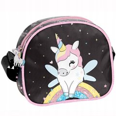 Õlakott tüdrukutele Paso Rainbow Unicorn PP23UI-401, 18x15x6 cm hind ja info | Laste aksessuaarid | kaup24.ee