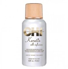 Taastav komplekt keratiini ja siidiga CHI Keratin Silk Infusion 15 ml hind ja info | Maskid, õlid, seerumid | kaup24.ee