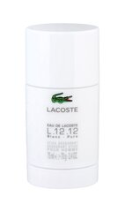 Pulkdeodorant Lacoste Eau de Lacoste L.12.12 Blanc meestele 75 ml цена и информация | Парфюмированная косметика для мужчин | kaup24.ee