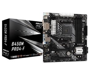 Asrock B450M Pro4-F hind ja info | Emaplaadid | kaup24.ee