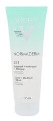 Näopuhastusvahend Vichy Normaderm 3in1 koorija + mask + näopesu 125 ml hind ja info | Näopuhastusvahendid | kaup24.ee