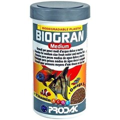 Keskmised graanulid kaladele Podac Biogran Medium 250ml 120g hind ja info | Toit kaladele | kaup24.ee