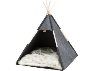 Lemmiklooma telk Trixie Tipi, 70x70x70 cm, hall hind ja info | Pesad, kuudid | kaup24.ee