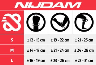 Laste kaitsmete komplekt Nijdam White Out hind ja info | Rulluisukaitsmed | kaup24.ee