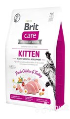 Brit Care Cat Grain-Free Kitten Healthy Growth kassitoit 2 kg hind ja info | Kuivtoit kassidele | kaup24.ee