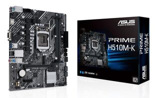 Asus PRIME H510M-K hind ja info | Emaplaadid | kaup24.ee