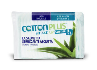 Meigi eemaldus salvrätikud Aloe Vera Cotton Plus Solution 2in1 - Smake-Up Line hind ja info | Niisked salvrätikud, vatipadjad ja -tikud | kaup24.ee