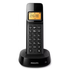 Philips D1601B, must hind ja info | Lauatelefonid | kaup24.ee