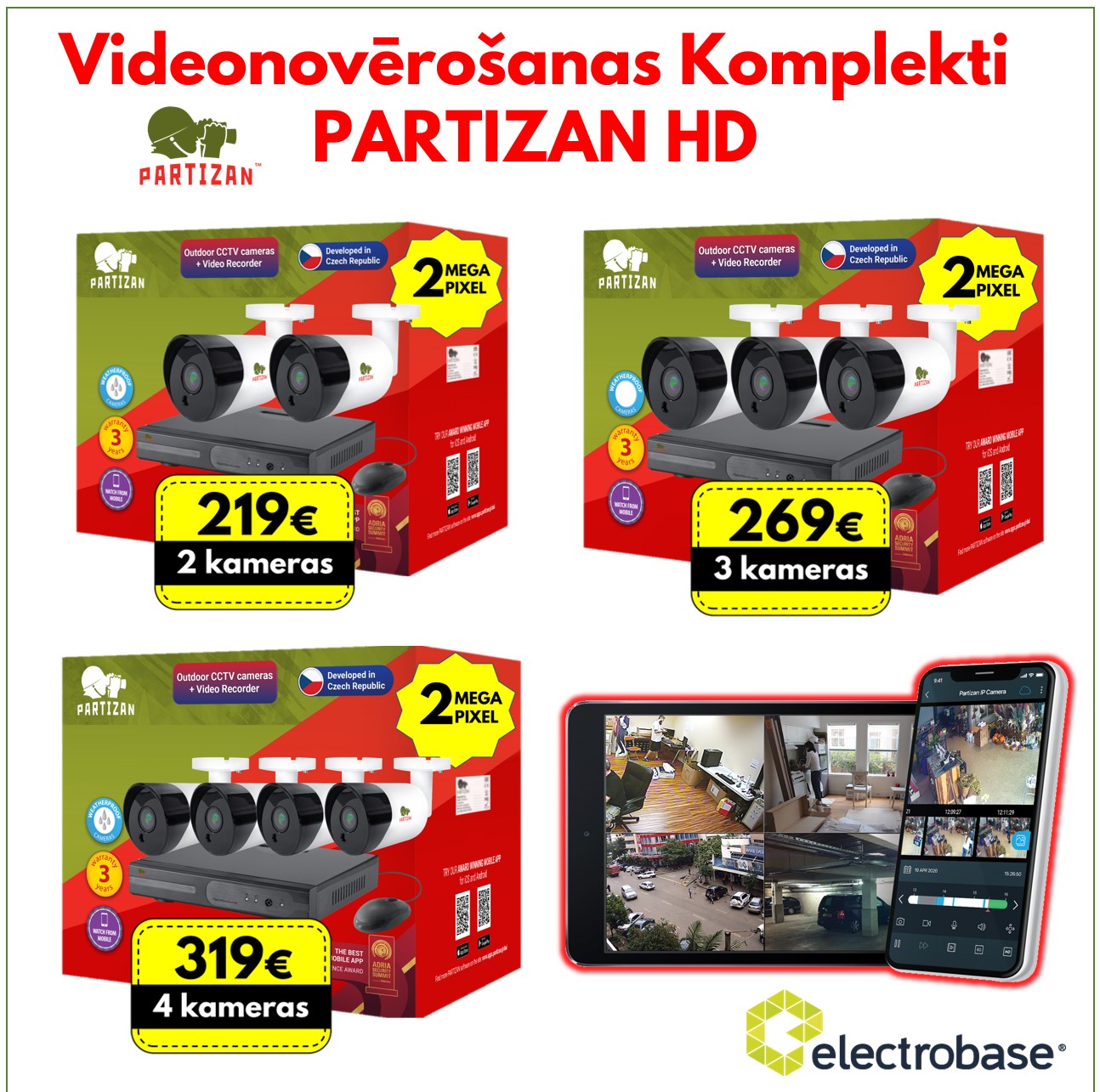 Videonovērošanas komplekti