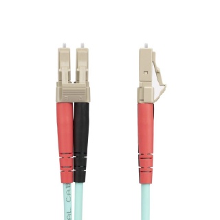 StarTech.com 20m (65ft) LC/UPC to LC/UPC OM4 Multimode Fiber Optic Cable, 50/125µm LOMMF/VCSEL Zipcord Fiber, 100G, Low Insertion Loss - LSZH Fiber Jumper Cord