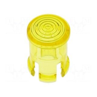 LED lens | round | yellow | lowprofile | 5mm