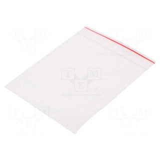 Self-seal bag | L: 120mm | Width: 100mm | Thick: 40um | polyetylene