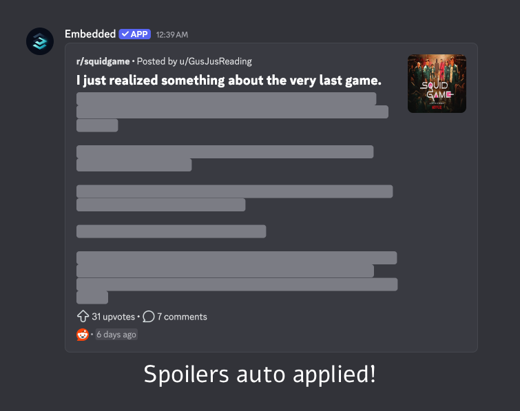 Embedded Discord Bot screenshot showing Instagram embed working properly in Discord - demonstration of embed fixing functionality