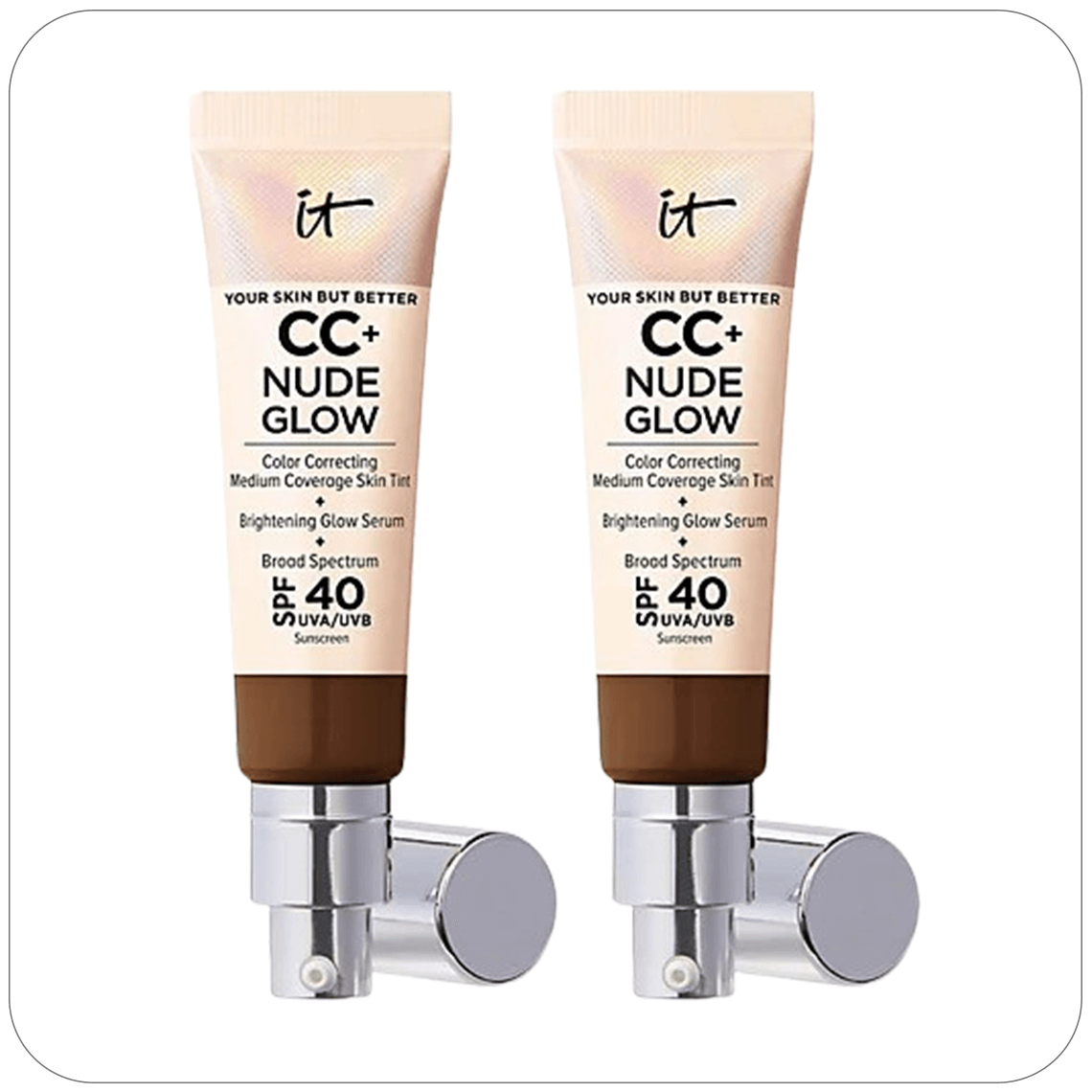 It Cosmetics, CC+ Nude Glow SPF 40 Foundation Duo $52