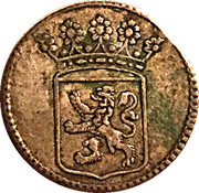 ½ Duit (Holland) – obverse