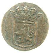 ½ Duit (Holland) – obverse