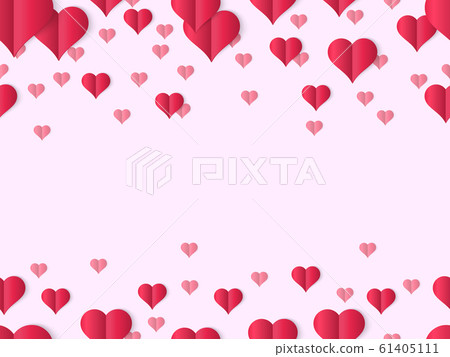 Valentines heart design banner. Decorative... - Stock Illustration  [61405111] - PIXTA