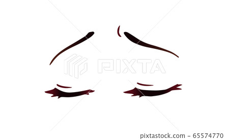 Happy Anime Style Closed Eyes Sweatdrop Stock Vector Royalty Free  1654098520  Shutterstock