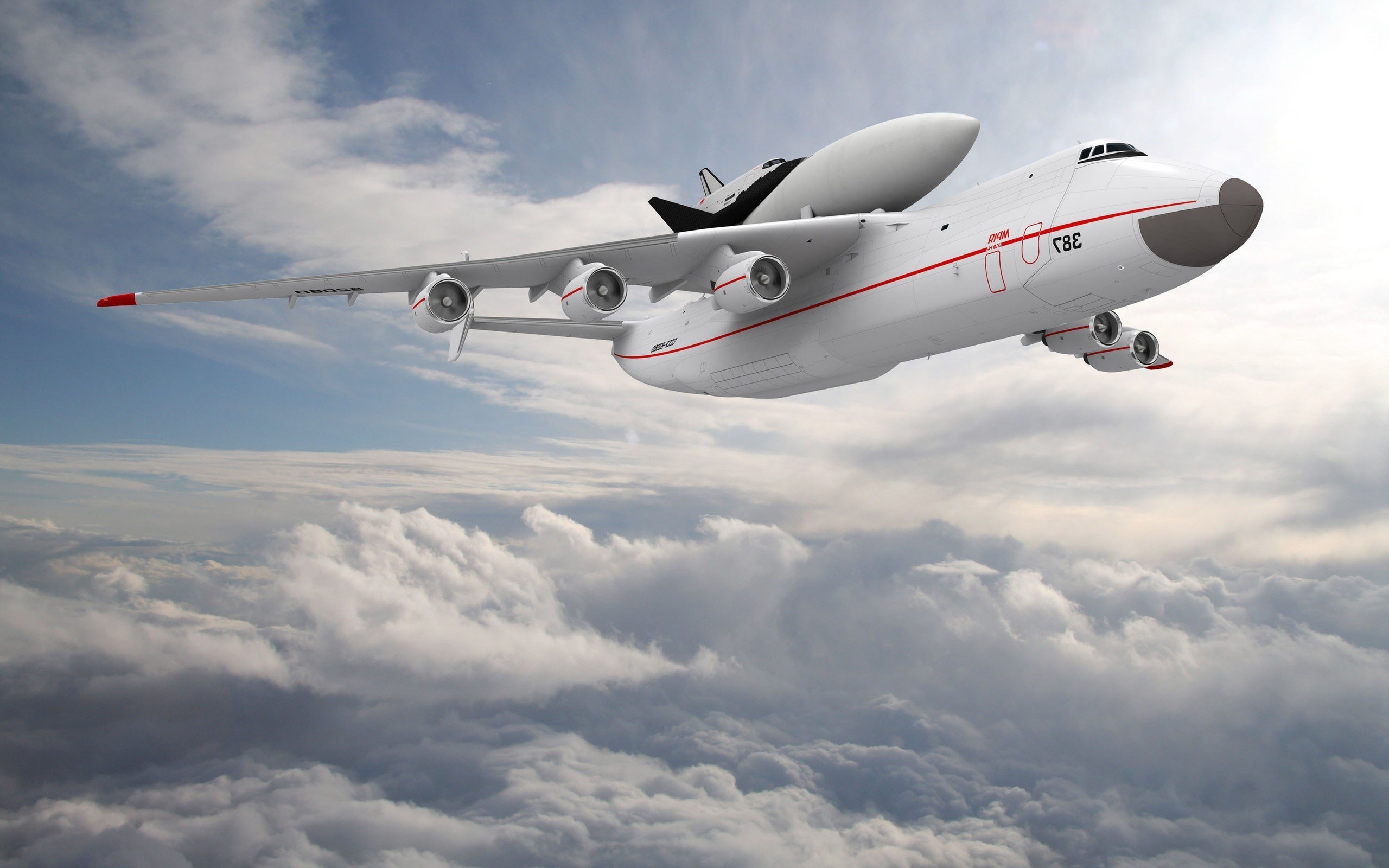 An-225 Mriya Aircraft Flight Sky Clouds